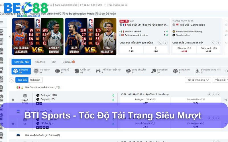 Ưu điểm khi chơi BTI Sports tại Bec88